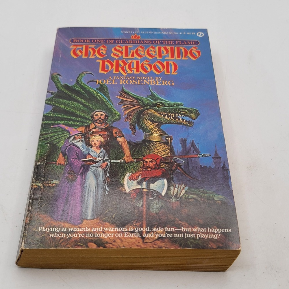 Joel Rosenberg The Sleeping Dragon Paperback First Printing 1983 Fantasy Good